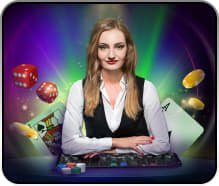 Player entering bet amount on Lightning Dice table at slot rajacuan
